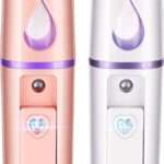 💧 Nano-Gesichtssprüher mit Spiegel – Frische für unterwegs weiss